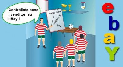 Occhio ai venditori di maglie false su eBay Occhio ai venditori di maglie false su eBay