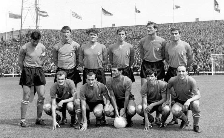La maglia dell'Italia ai Mondiali 1966