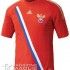 Il tricolore sulla maglia della Russia per gli Europei 2012