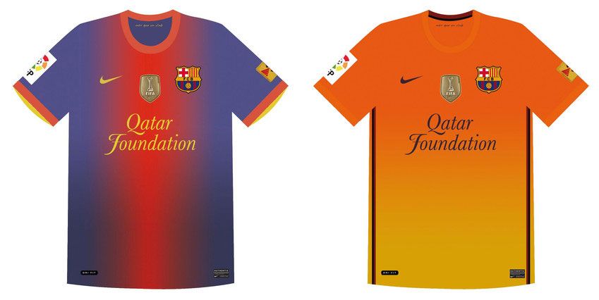 Anticipazioni maglie Barcellona 2012-13 Bozze maglie Barcellona Nike 2012-2013