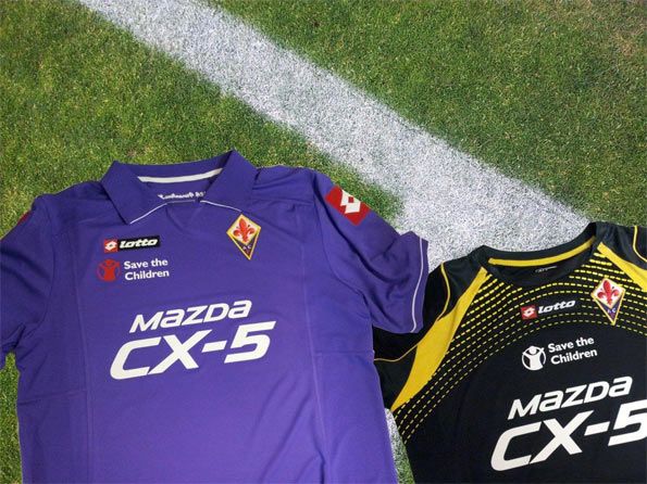 Fiorentina divise con sponsor CX-5 Mazda