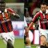 Gli stemmi di adidas e Milan posizionati in modo differente sulle maglie rossonere