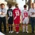 Le modelle del Grosseto con la maglia dedicata al presidente Camilli