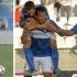 La divisa away del Catolica in azione