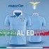 Il tricolore sulla maglia della Lazio per il derby di Coppa Italia 2012-2013