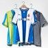Strisce larghe sulle maglie dell’Espanyol 2013-2014 di Puma, campagna di prezzi speciale