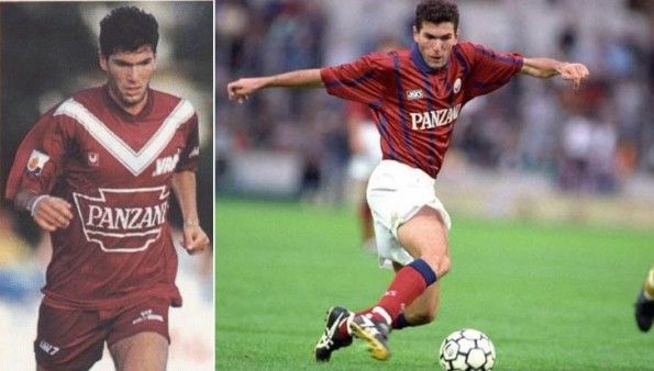Zidane maglie Bordeaux primi anni 90