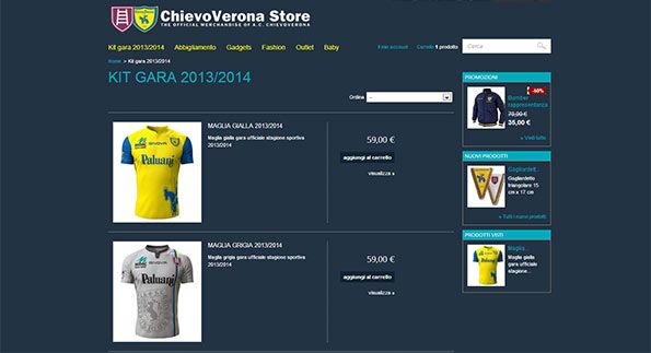 Store online Chievo 2013