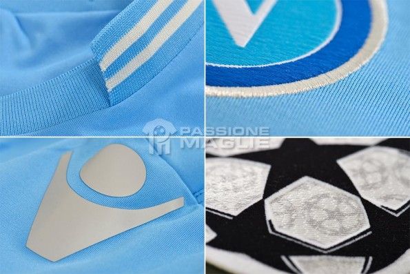 Dettagli kit home Napoli Champions 2013-14