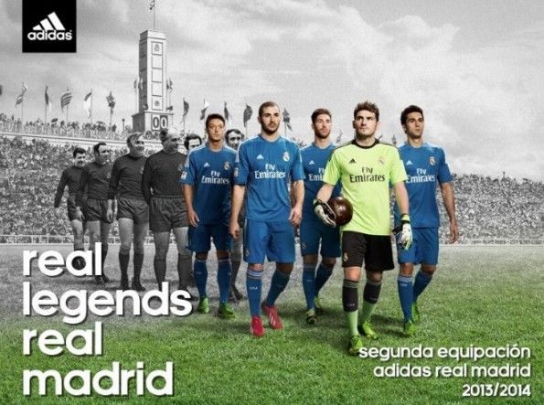 Ispirazione retrò seconda divisa Real Madrid 2013-2014