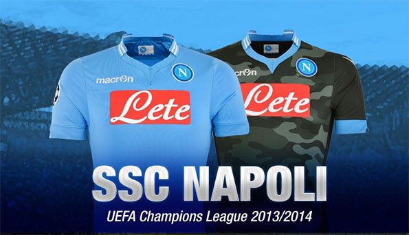 Kit Napoli-Macron Champions League 2013-14