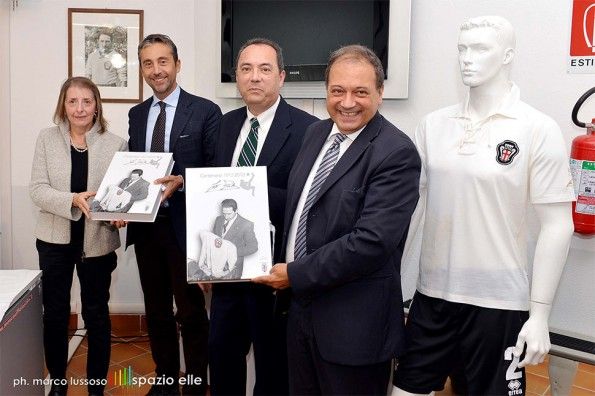 Presentazione maglia celebrativa Pro Vercelli Piola