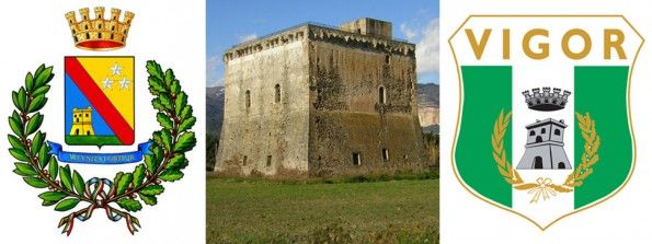 Gli stemmi di Vigor e Lamezia Terme