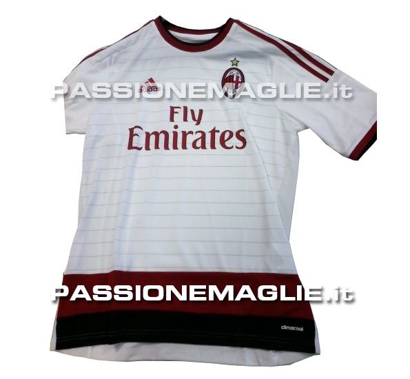 milan away leak 14 Leaked! Classy as ever: AC Milans buttoned home shirts for 2014/15