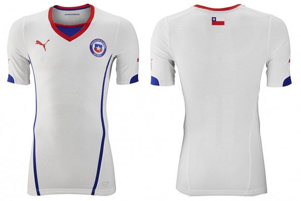 Cile seconda maglia Mondiali 2014