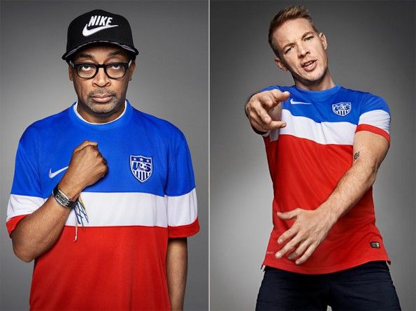 Spike Lee e Diplo maglia USA 2014 away