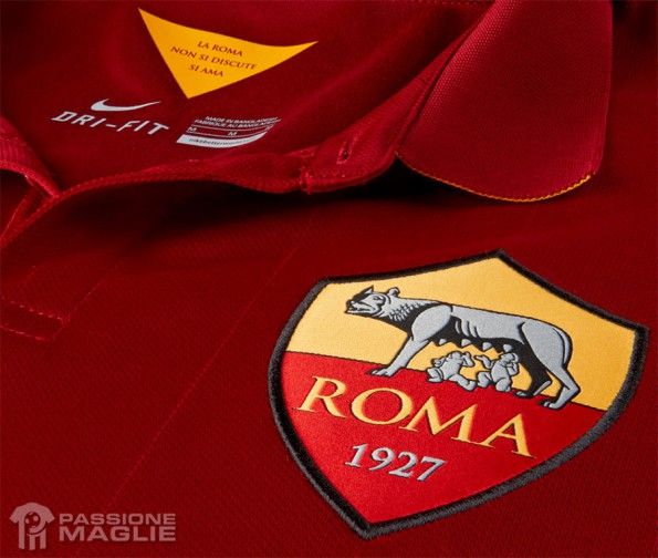 Interno colletto maglia Roma 14-15