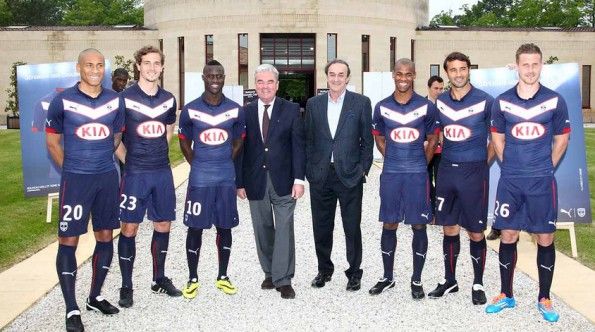 Giocatori del Bordeaux presentazione maglia 2014-2015
