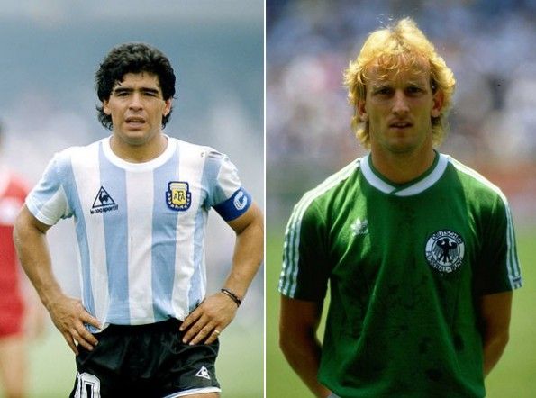 Maglie Germania e Argentina finale 1986
