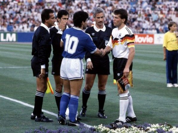 Maradona e Matthaus finale italia 90