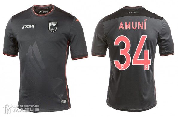 Palermo Home Shirt 2014/15 Black  New football shirts, Football kits, Joma