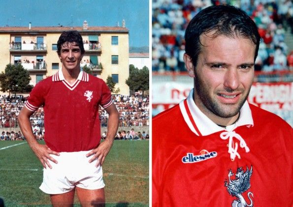 Perugia, maglie storiche, Paolo Rossi 1979-80, Giovanni Cornacchini 1994-95