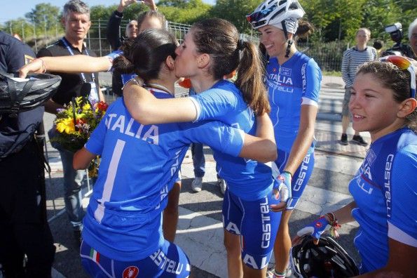 Italia, maglia mondiali ciclismo 2014, retro