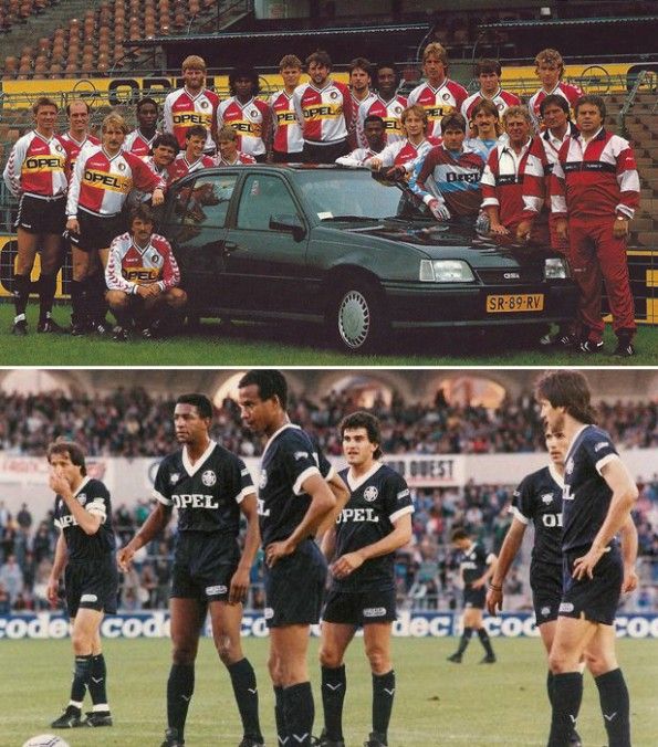 Divise Feyenoord e Bordeaux con sponsor Opel