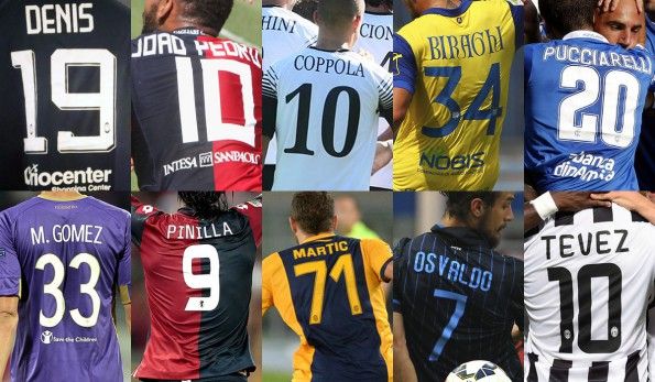 Font nomi numeri Serie A 2014-2015