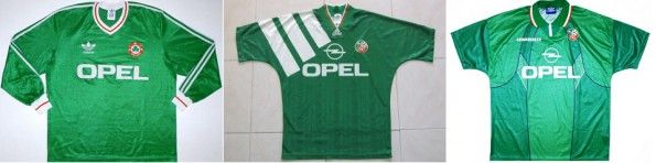 Maglie Irlanda sponsor Opel