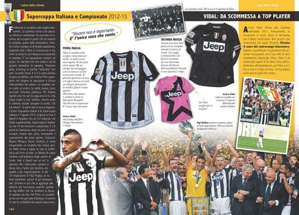 Stagione 2012-2013 libro maglie Juventus