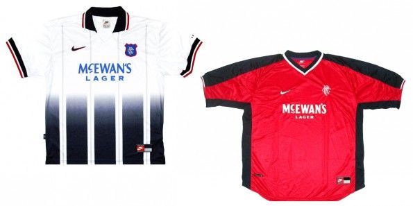 Maglie Rangers away e third 1997-1998