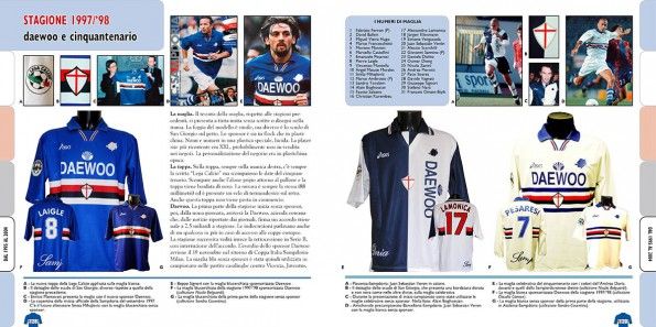Le pagine del 1997-98 sul libro della Sampdoria