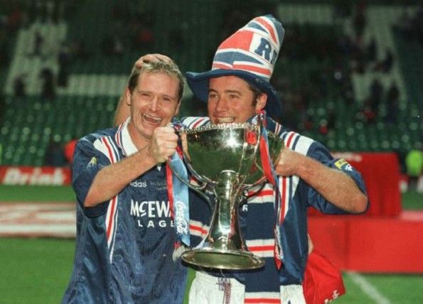 Gascoigne e McCoist Rangers 1996-1997