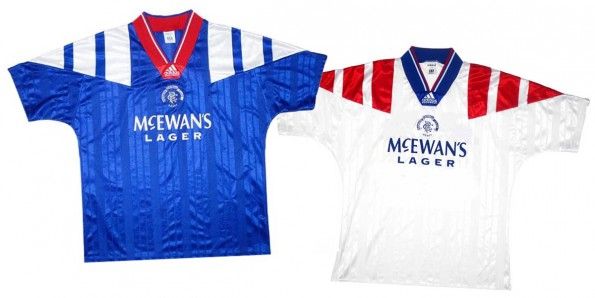 Maglie Rangers FC 1992-1993 adidas