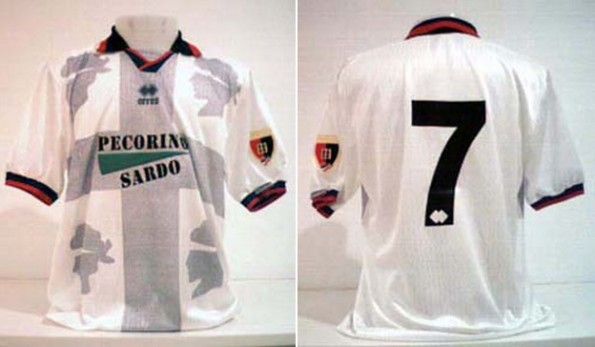 Maglia trasferta Cagliari 1995-1996 Erreà