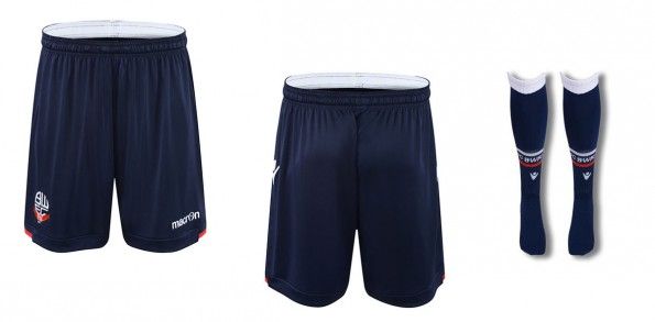 Bolton pantaloncini calzettoni home blu 2015-16