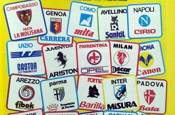 Serie A anni 1980, stemmi e sponsor