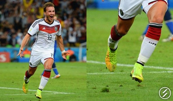 Gotze segna la rete dei Mondiali 2014 con le Magista