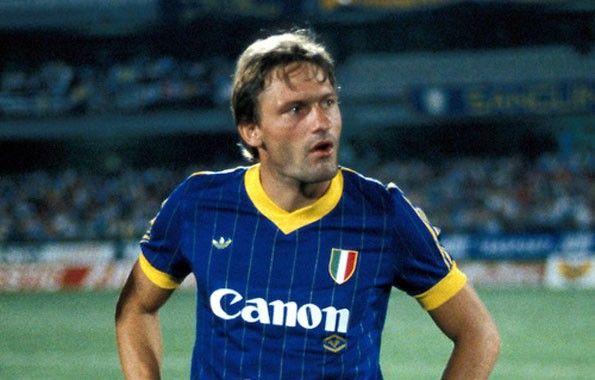 Verona home 1985-1986. Preben Elkjær Larsen