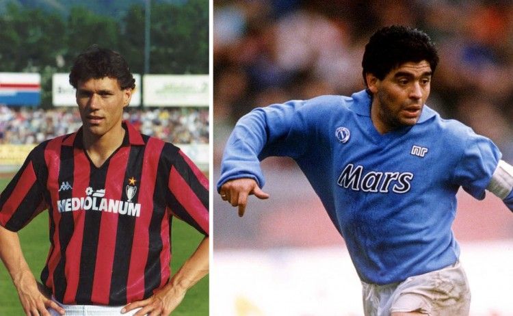 Van Basten e Maradona 1989-1990