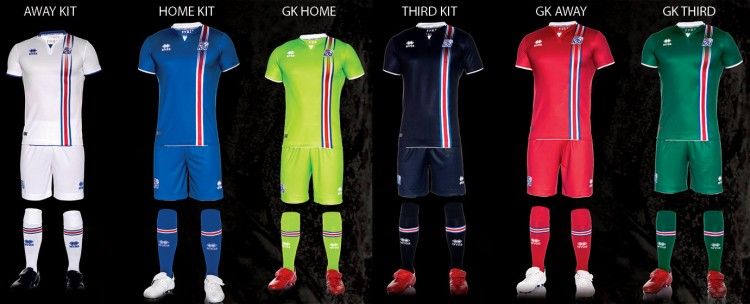 Kit Islanda Europei 2016 Erreà