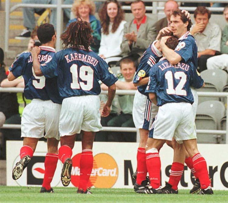 La divisa della Francia a Euro 1996