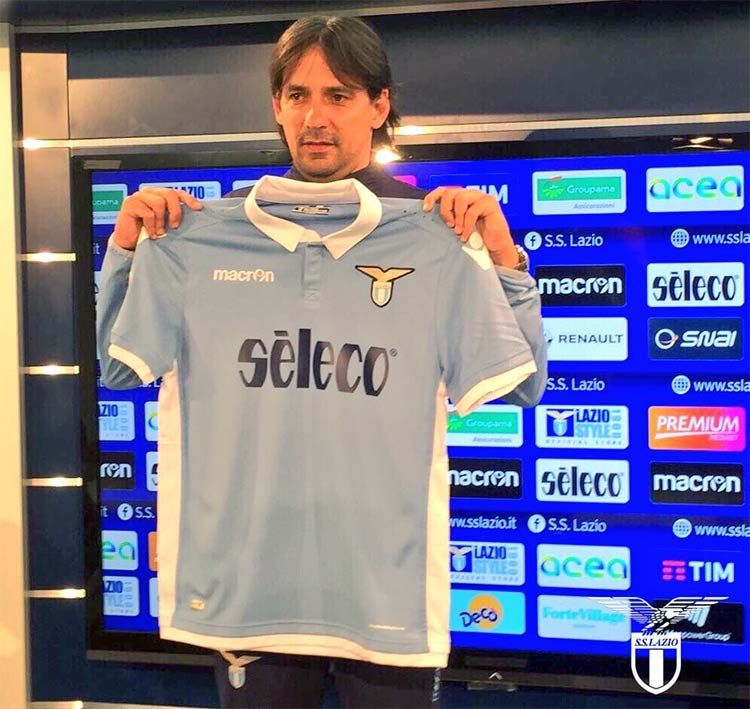 Maglia Lazio sponsor Seleco, Simone Inzaghi