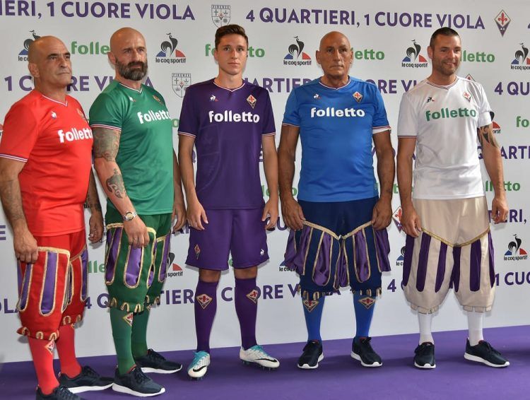 Presentazione nuove maglie Fiorentina 2017-18