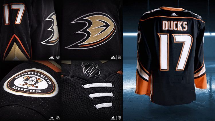 Anaheim Ducks 2017/2018 dettagli maglia