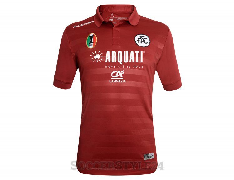 Terza maglia Spezia bordeaux 2017-2018