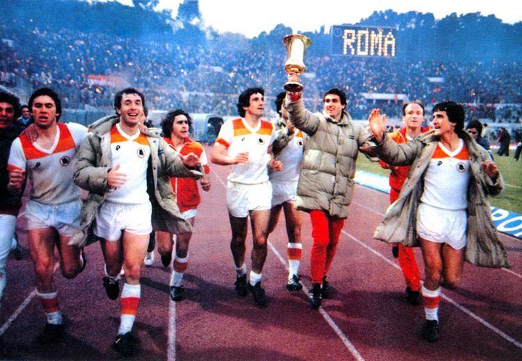 Festa Roma. vittoria Coppa Italia 1980