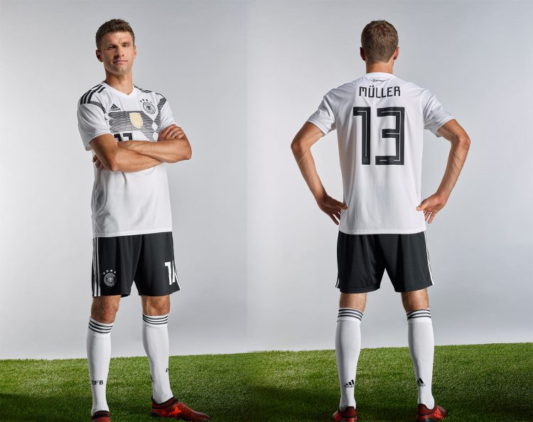 La divisa della Germania ai Mondiali 2018 in Russia
