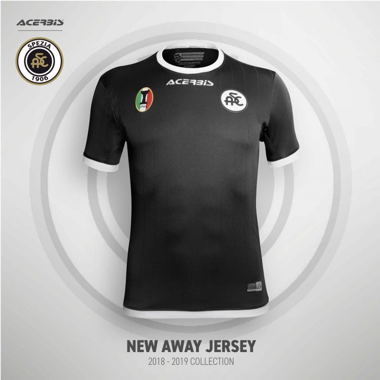 Seconda maglia Spezia 2018-2019 nera